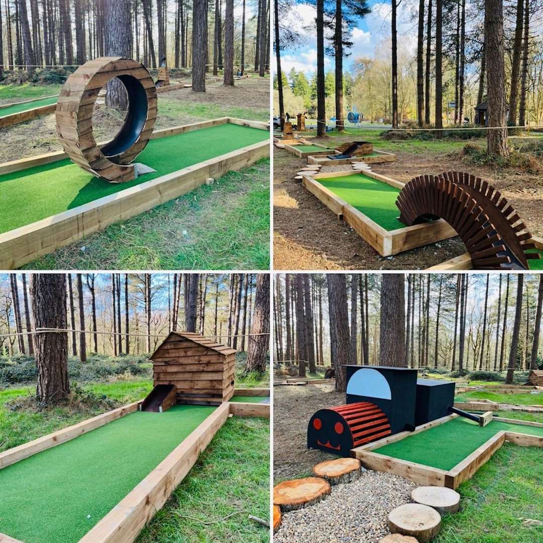 A selection of photos from Mr Robinson and Mr Aubrey's other Adventure Golf locations