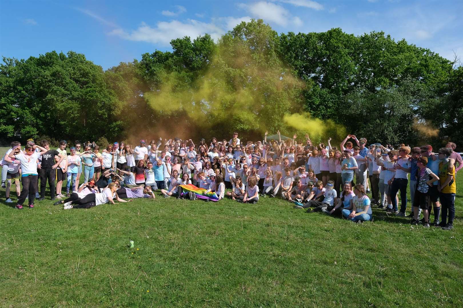 The Hurst School pupils take on colour run (56690470)