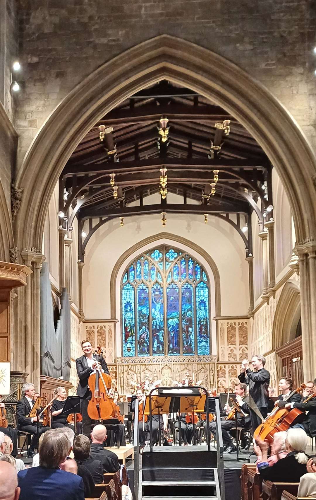 Andrei Ionita and the London Philharmonic Orchestra at St Nicolas’ Church, Newbury on Saturday, May 18 Pic: Fiona Bennett