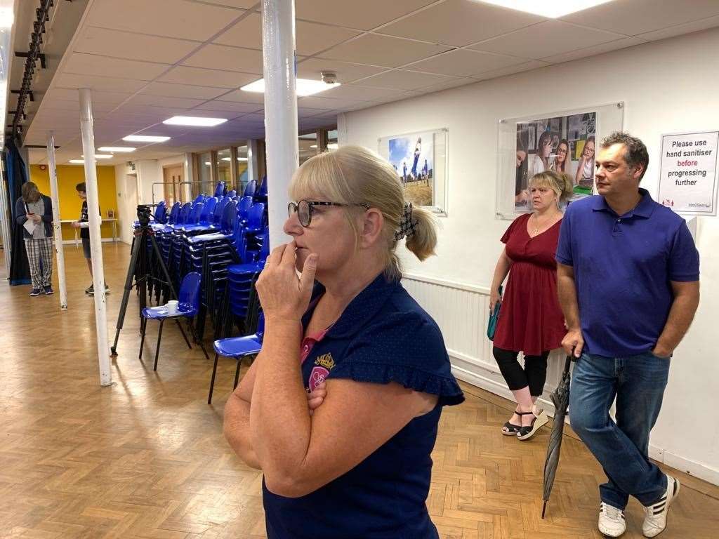 It was an anxious wait for parents this morning at John O'Gaunt