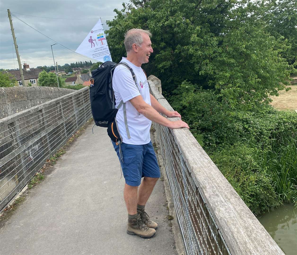 Mr Robinson at the end of day one of his fundraiser