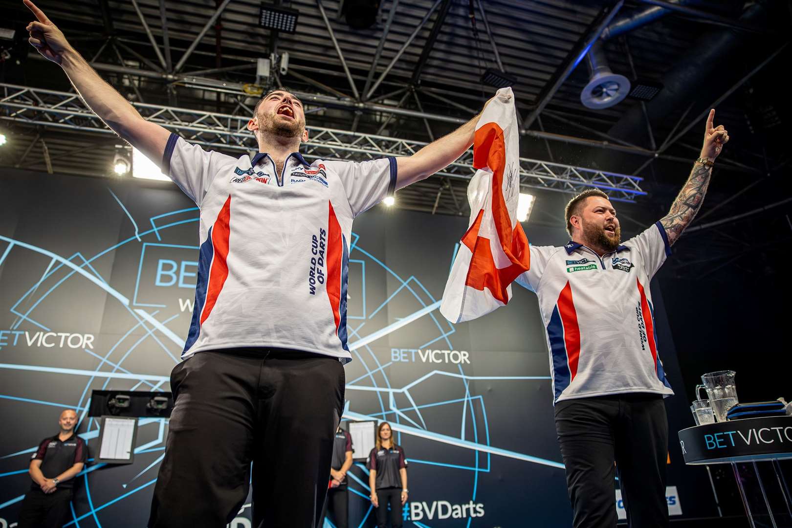 Luke Humphries at the BetVictor World Cup of Darts 2024 - Photo: Jonas Hunold/PDC Europe