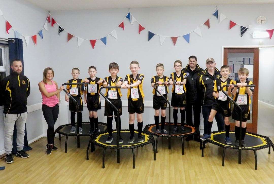 Serena Brooke-Taylor of Jump4You Fitness with U10 Jaguars, picture: Karen Harrison