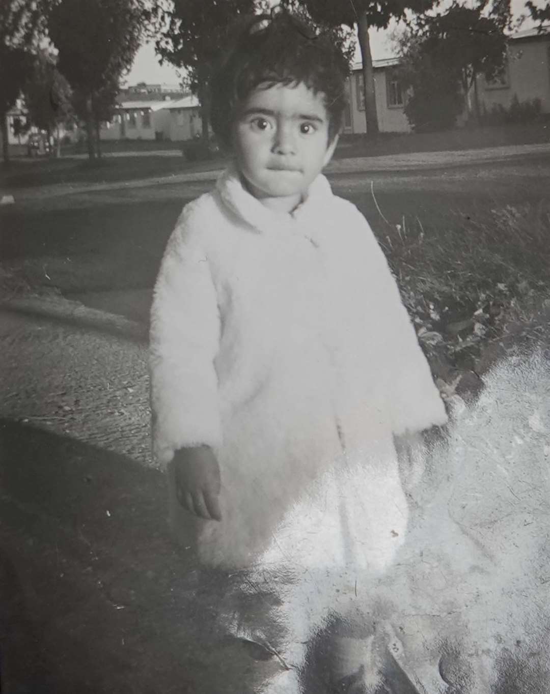 Lisa Harrington as a young girl