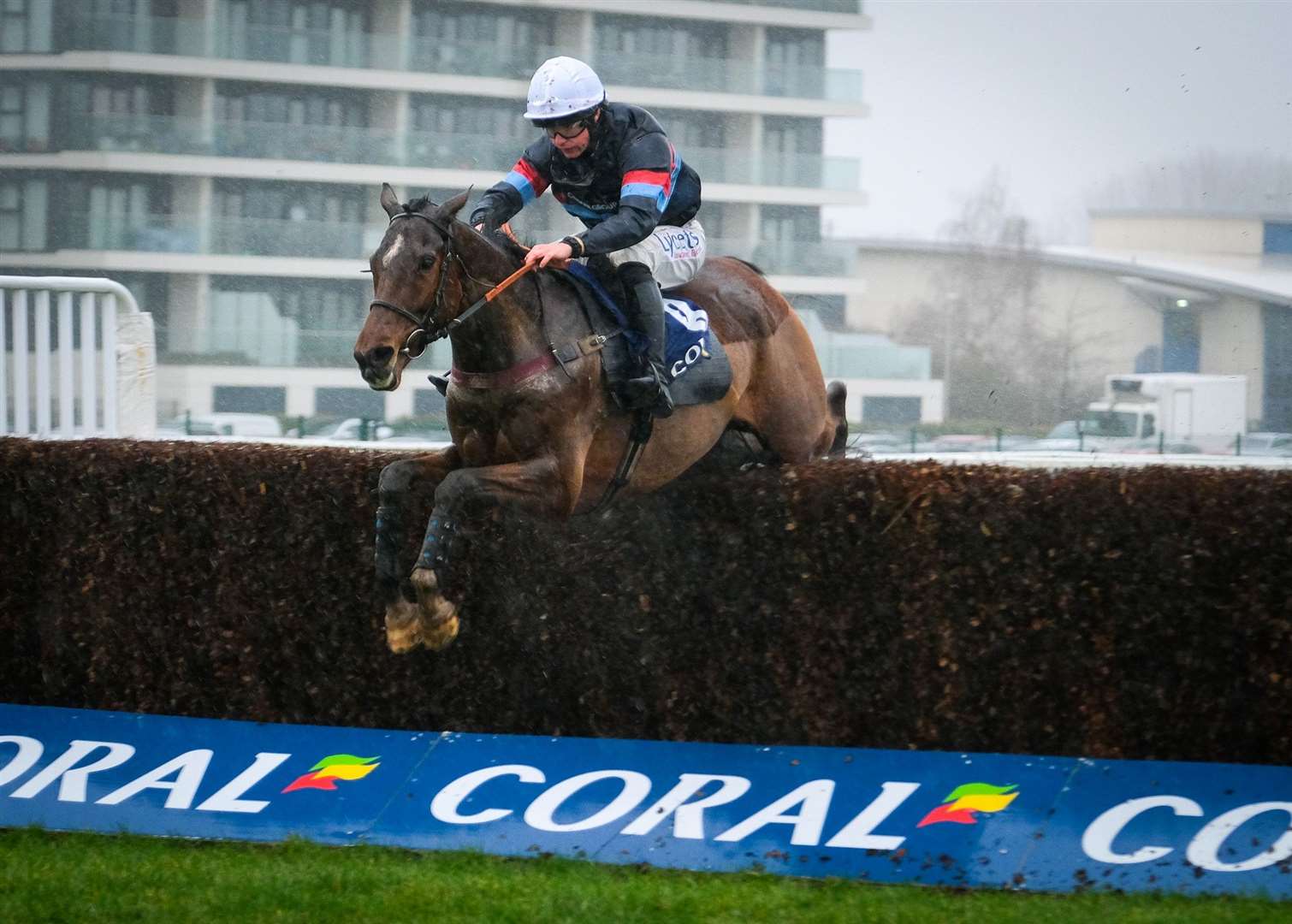 Stock image of racing at Newbury