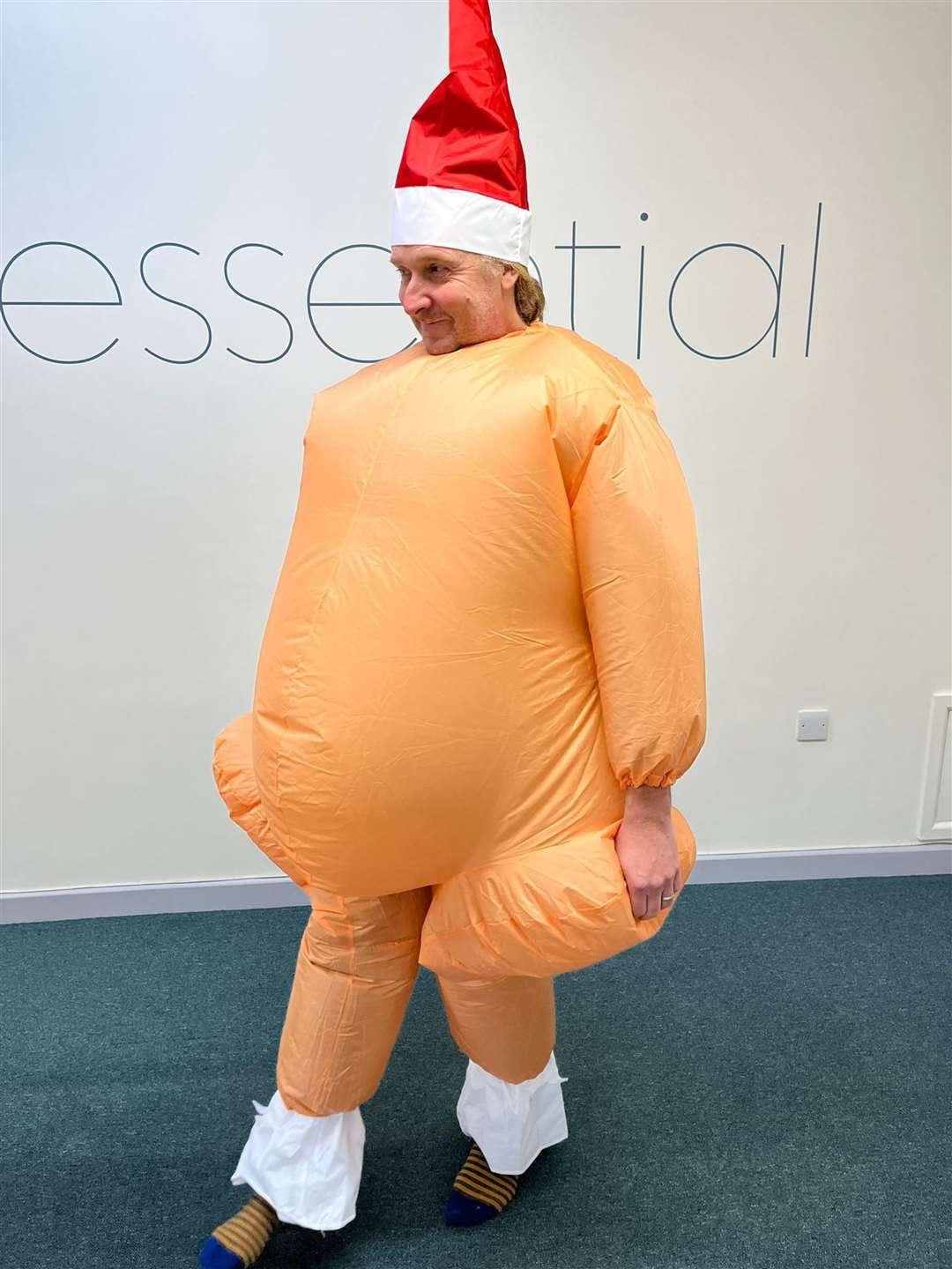 Mike in his turkey suit