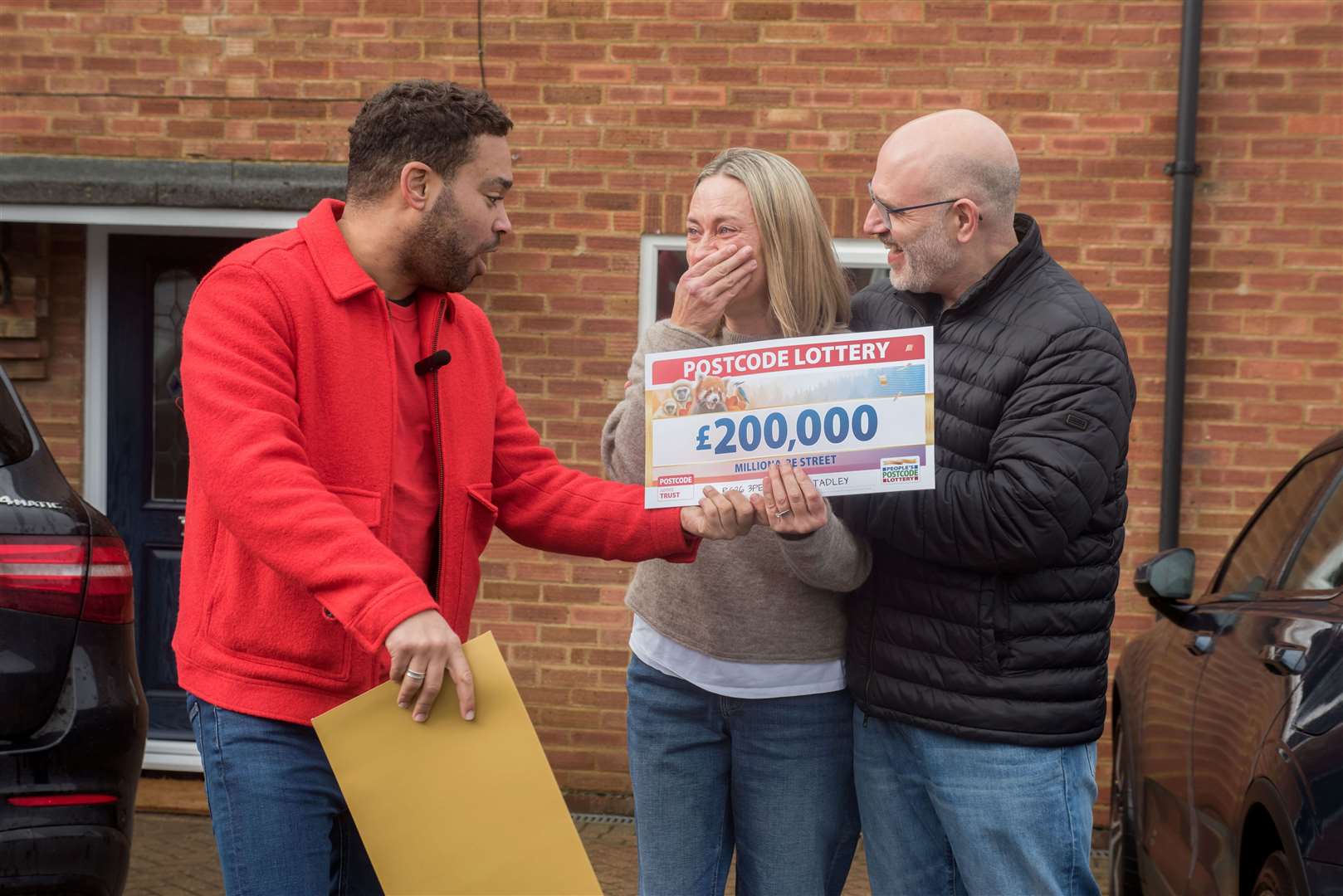 Winner Alistair and wife Sally emotional at their prize