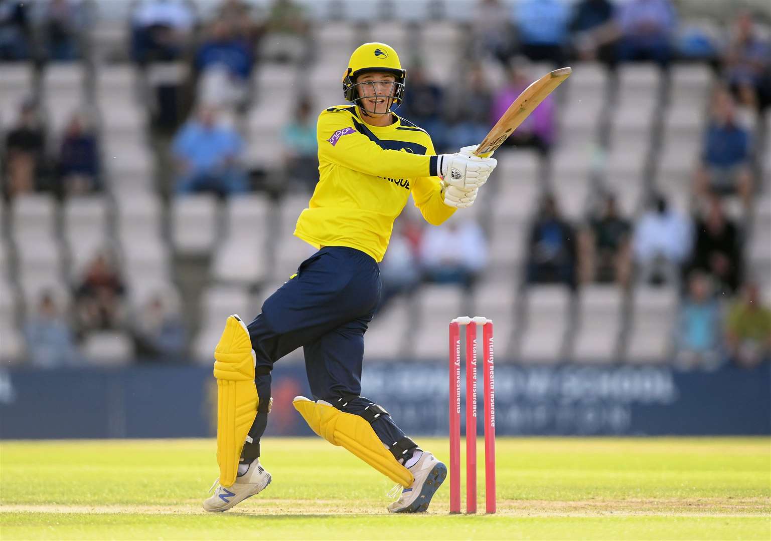 Hampshire's Toby Albert in action - Photo: Hampshire Hawks - @hantscricket