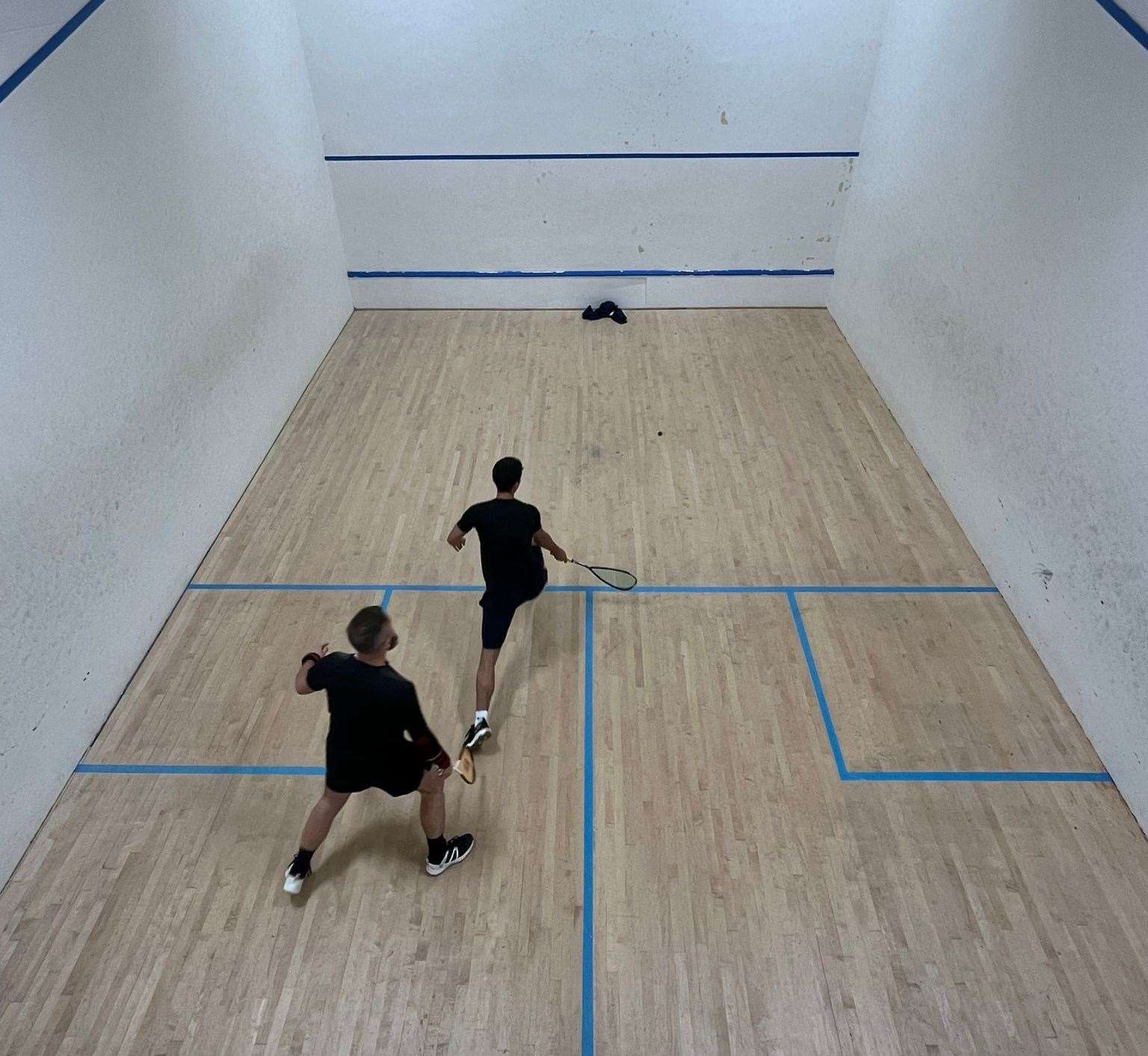 Scenes from a recent meeting of the Newbury squash league - Picture: Eloise Kadzidlo