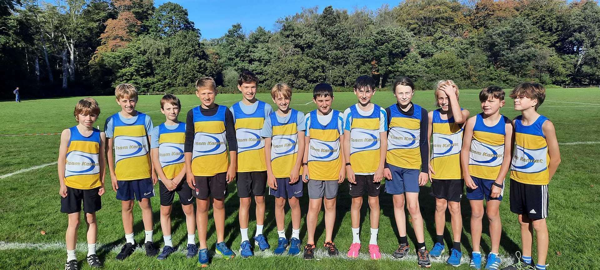 A big turnout from the under-13 boys