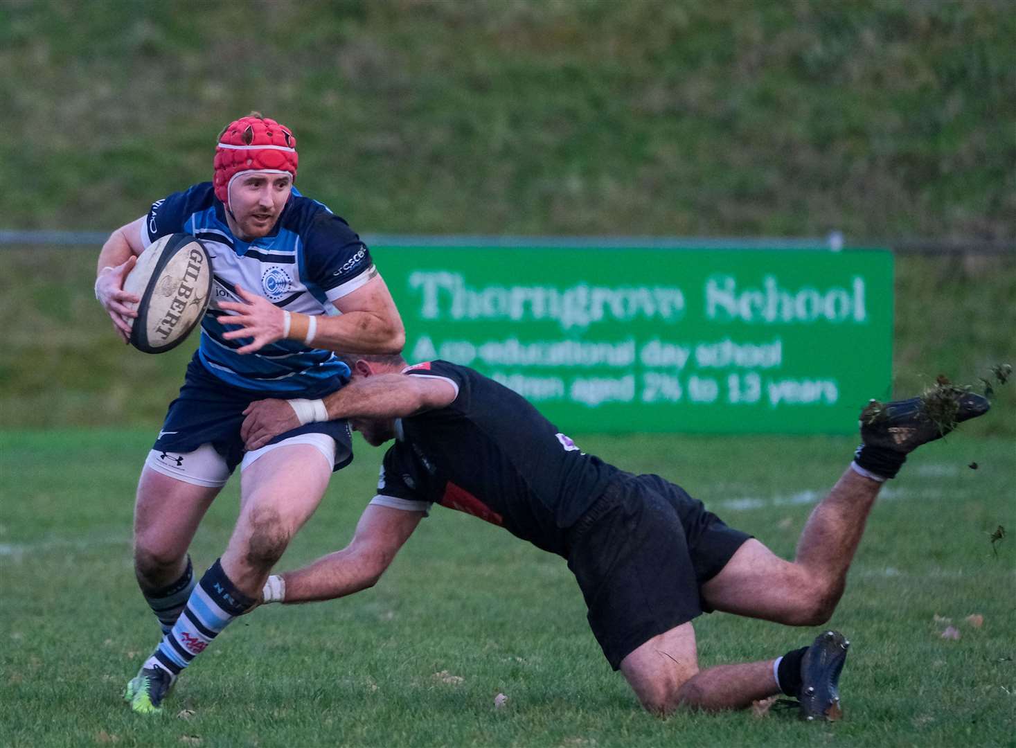 Toby Thorne scored a second half try in Newbury Blues’ 48-24 defeat to Wimborne. Pictures by Phil Cannings