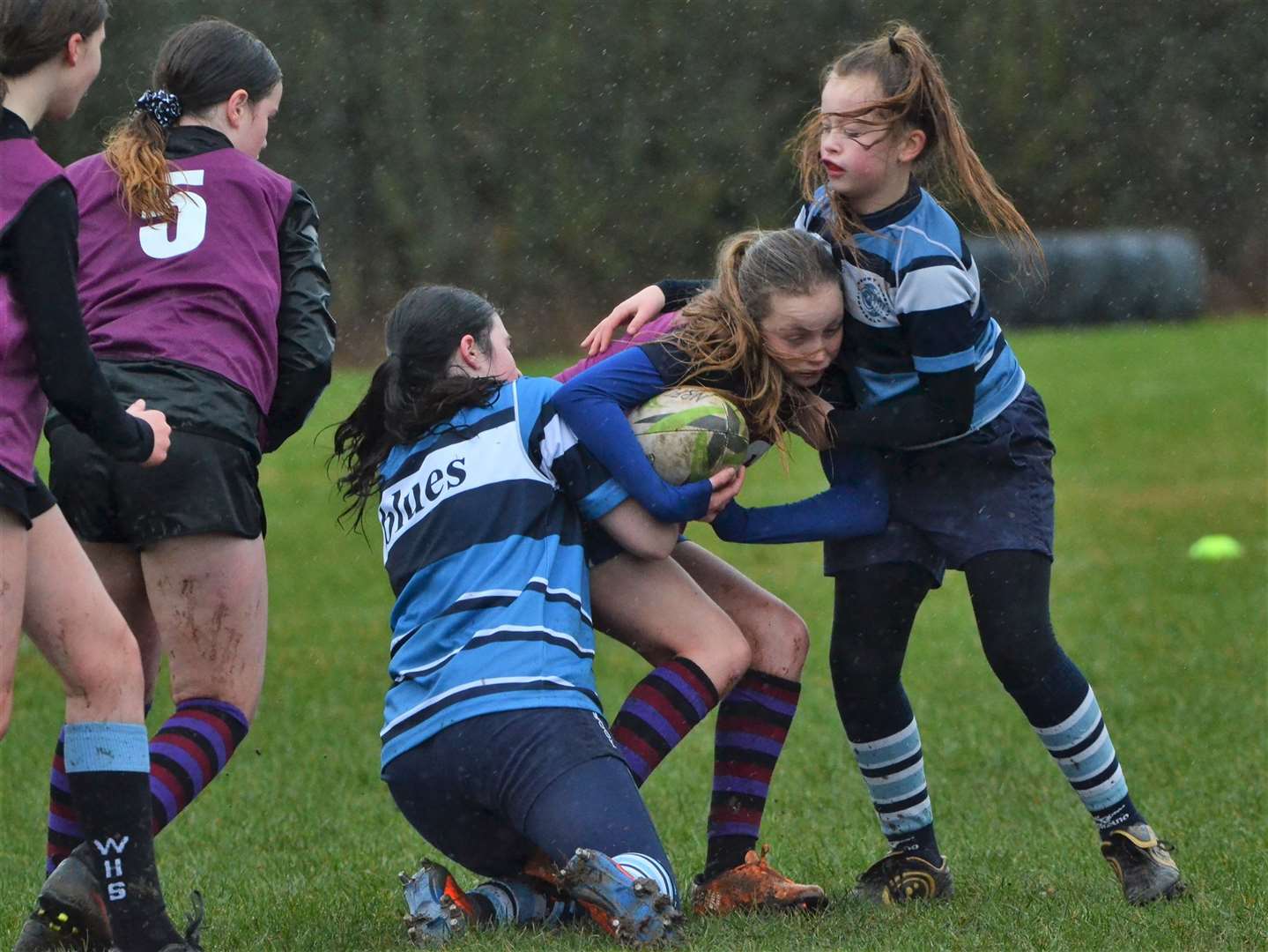 Under 13 girls rugby teams from across Berkshire and Hampshire took part in a Pitch Up and Play event in Newbury