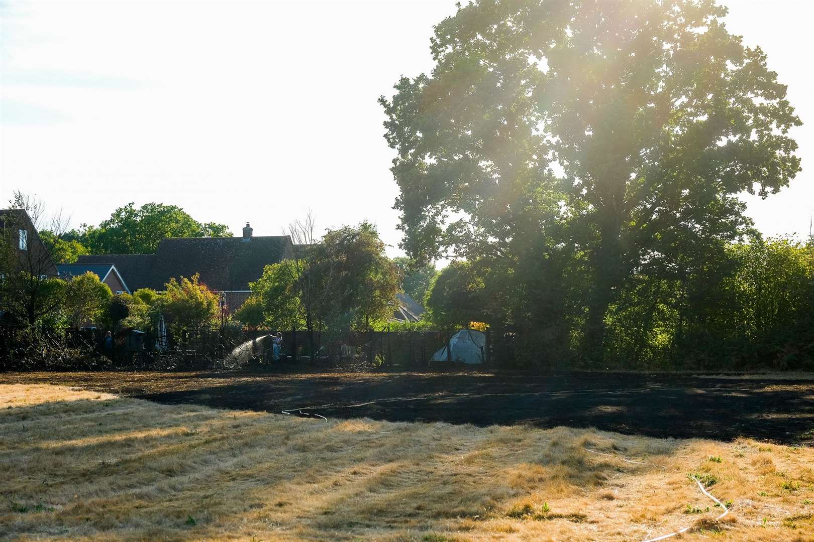 Fire in Upper Bucklebury near Cottage Inn Pub. (58554241)