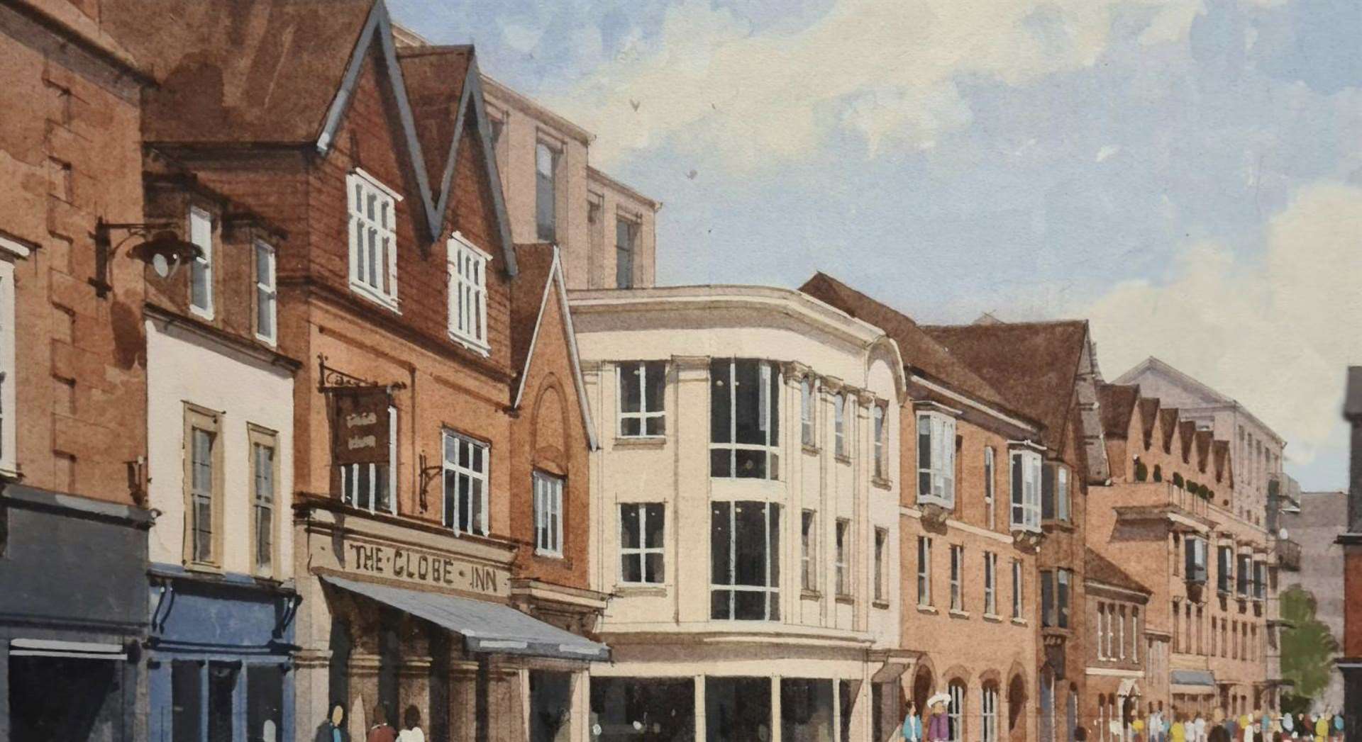 Watercolour image from the developer of its Eagle Quarter plans