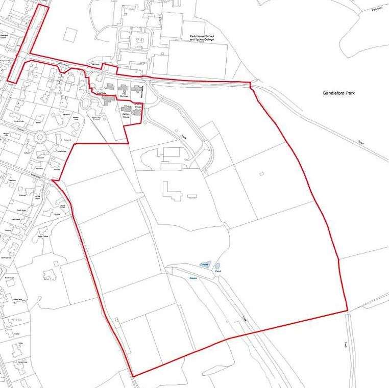 The potential development site for Sandleford Park West, credit: Donnington New Homes
