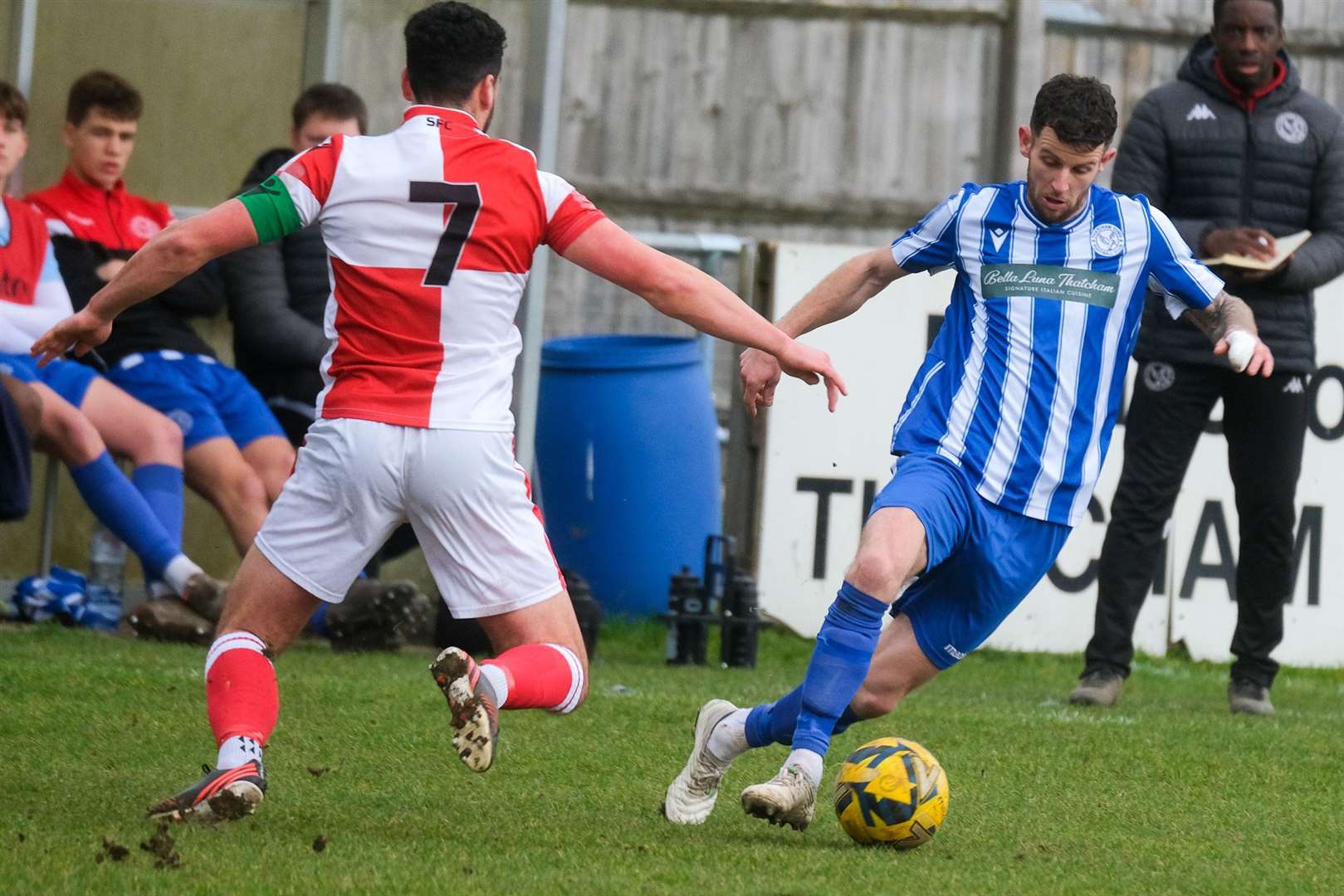 Former Hungerford Town midfielder Callum Willmoth on the ball. All pictures by Phil Cannings
