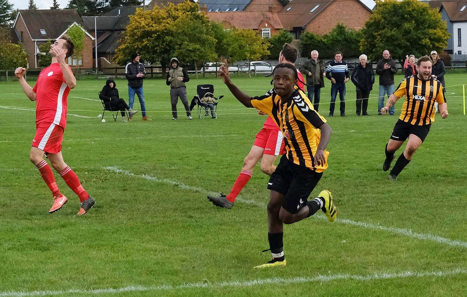 Action from Newbury FC vs Abingdon United Development