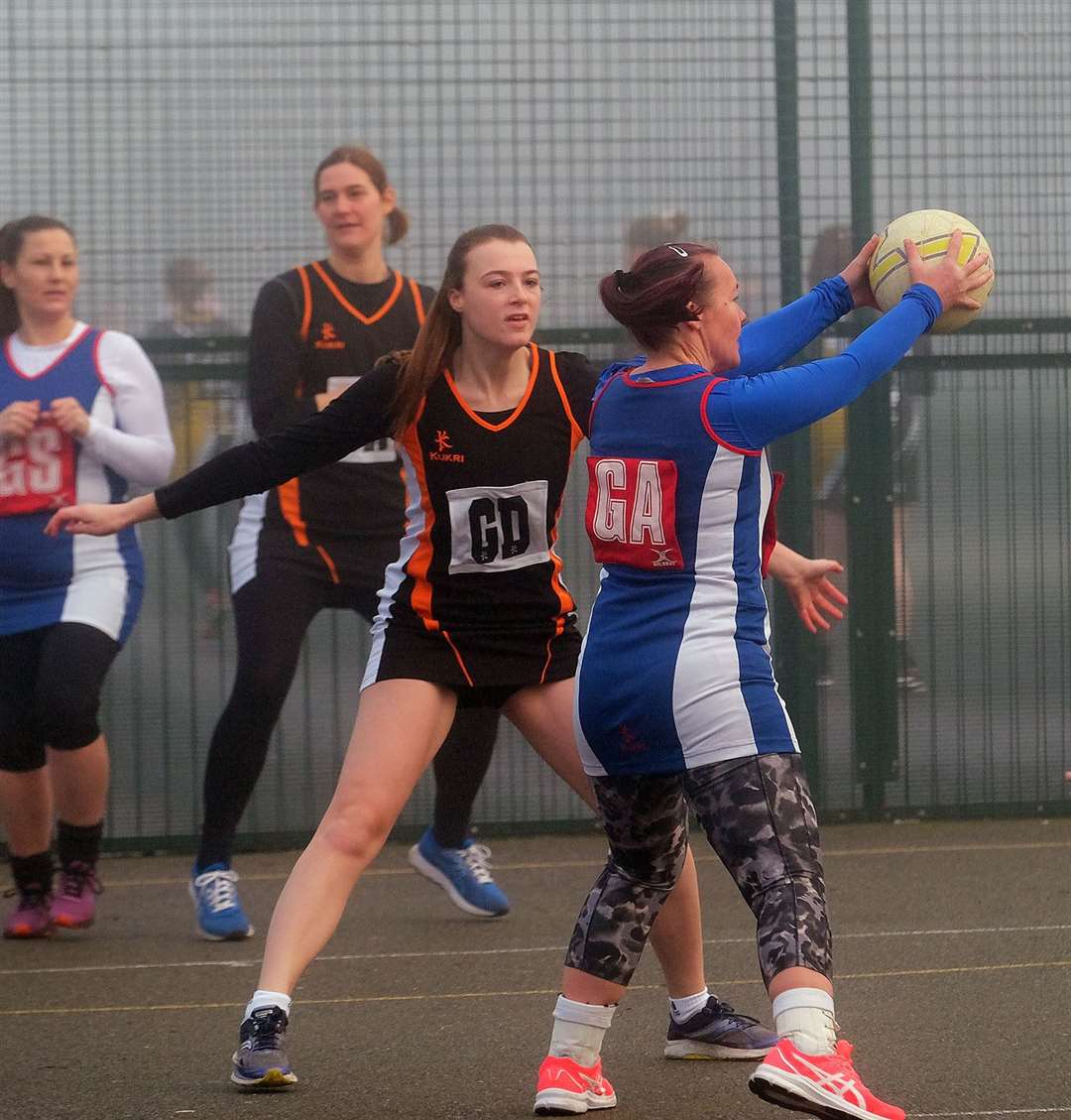 A Brights player in possession of the ball