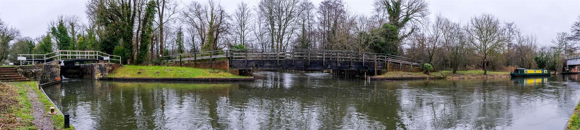 Bulls Lock, in Newbury, feeding into the River Kennet