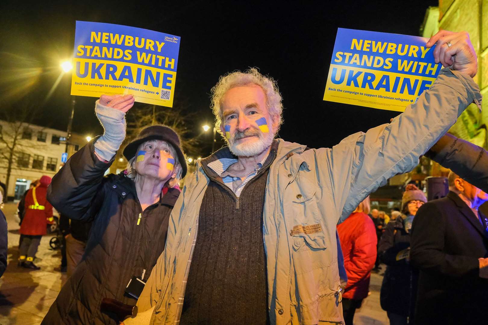 Candle lit vigil for Ukraine in Newbury. (55264796)