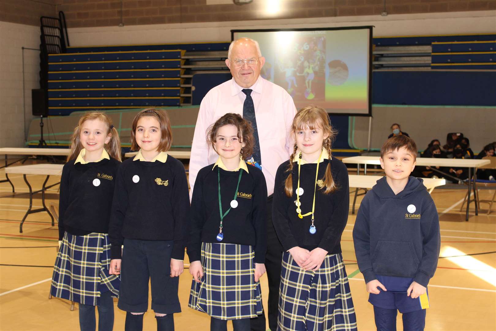 St Gabriel's pupils with Mr Buchannan, credit: St Gabriels (55241326)