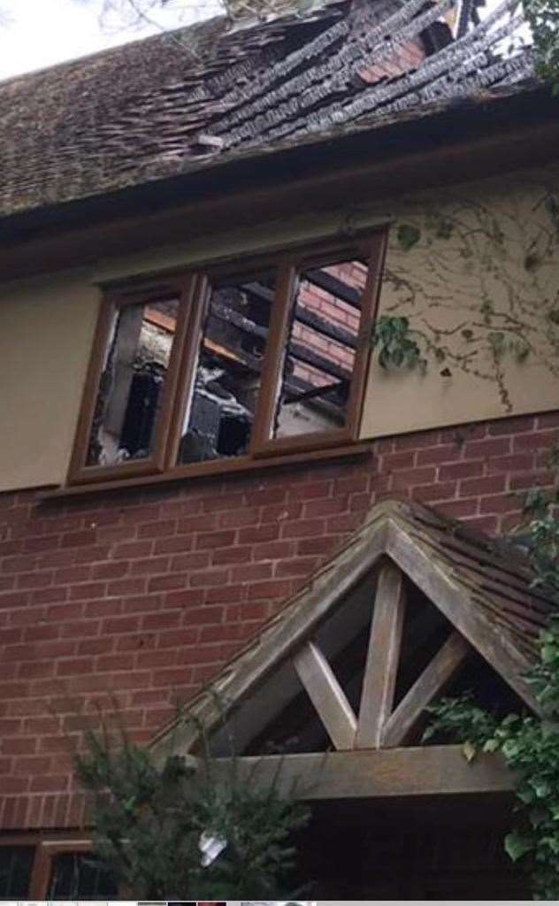 The burnt down property in Hungerford. Photo by: Lizzie Neale (52763371)