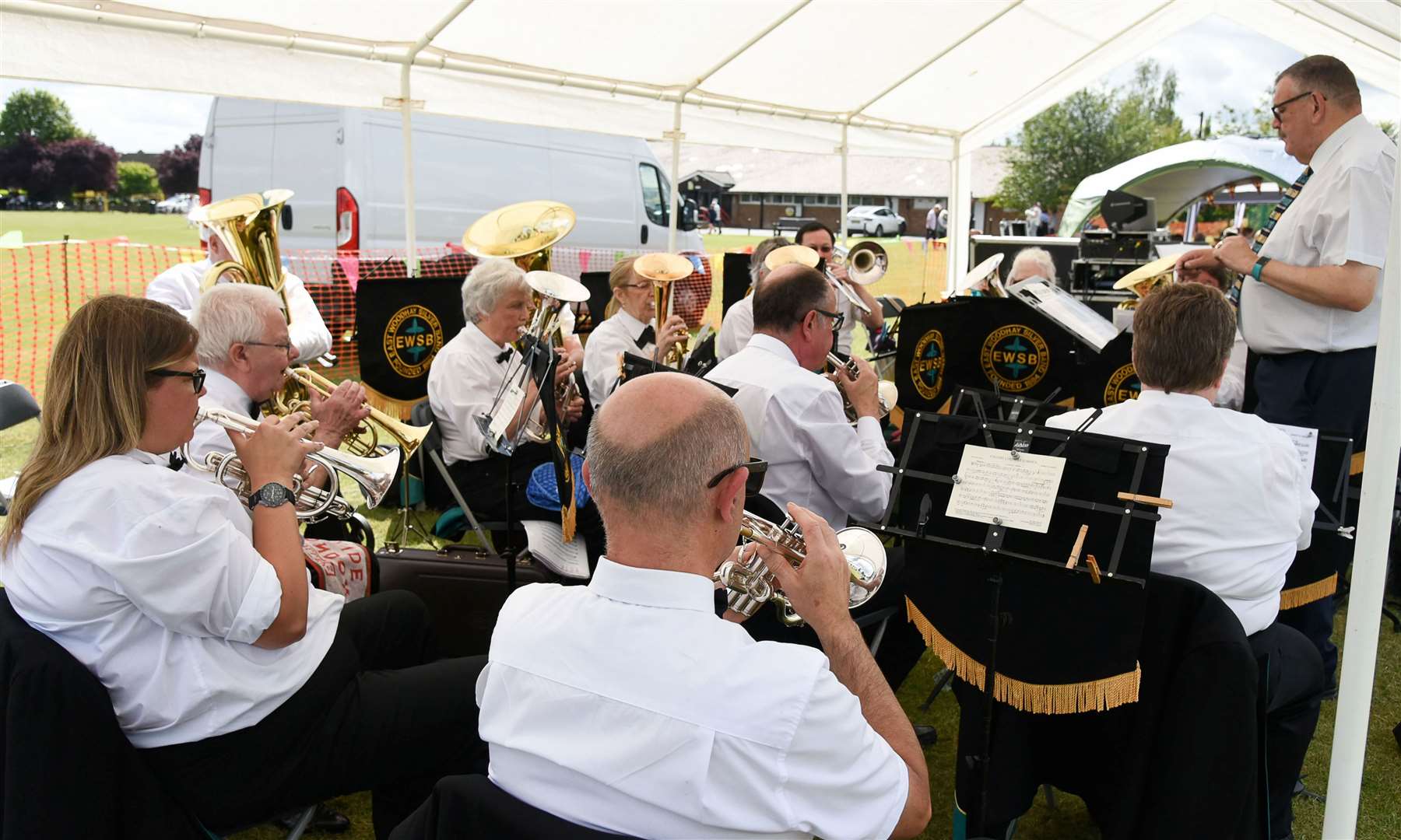 East Woodhay Silver Band. Credit: Julia Hoaen