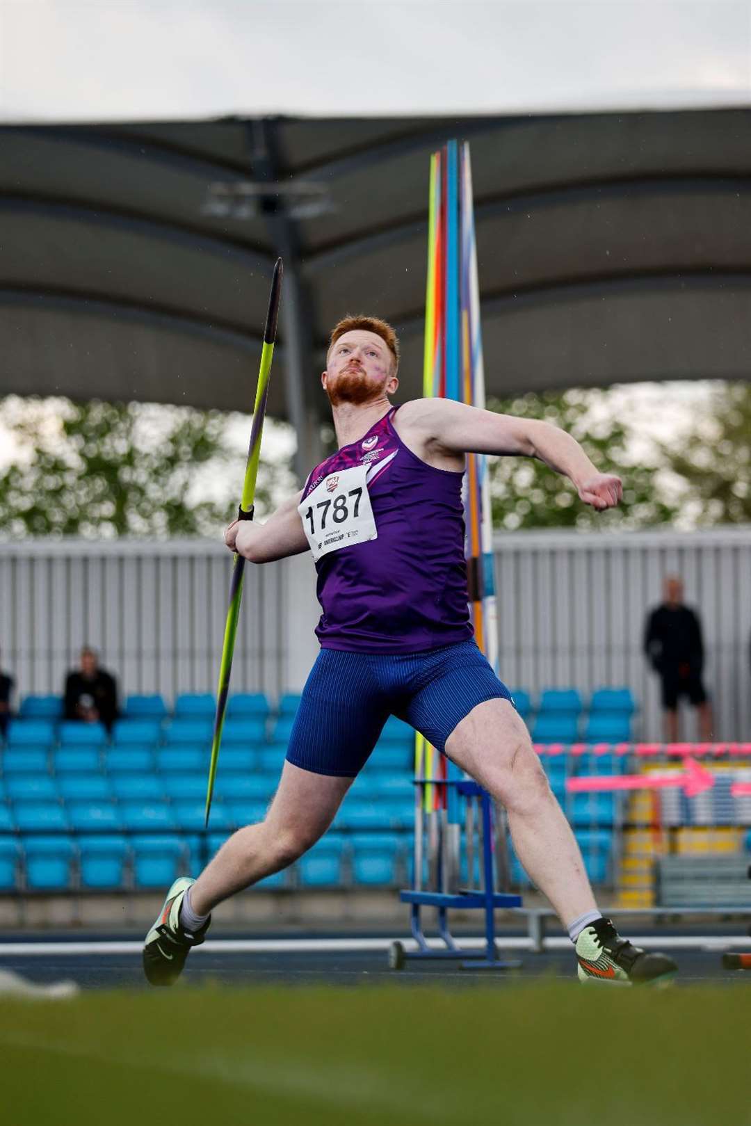 East in action in Loughborough colours