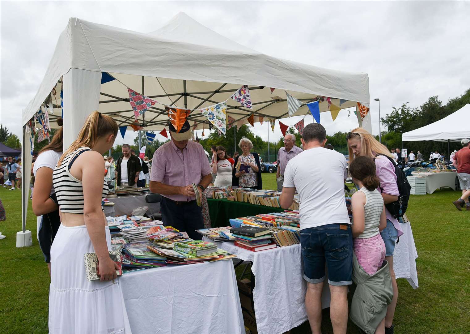 The Pallett family’s bookstall. Credit: Julia Hoaen