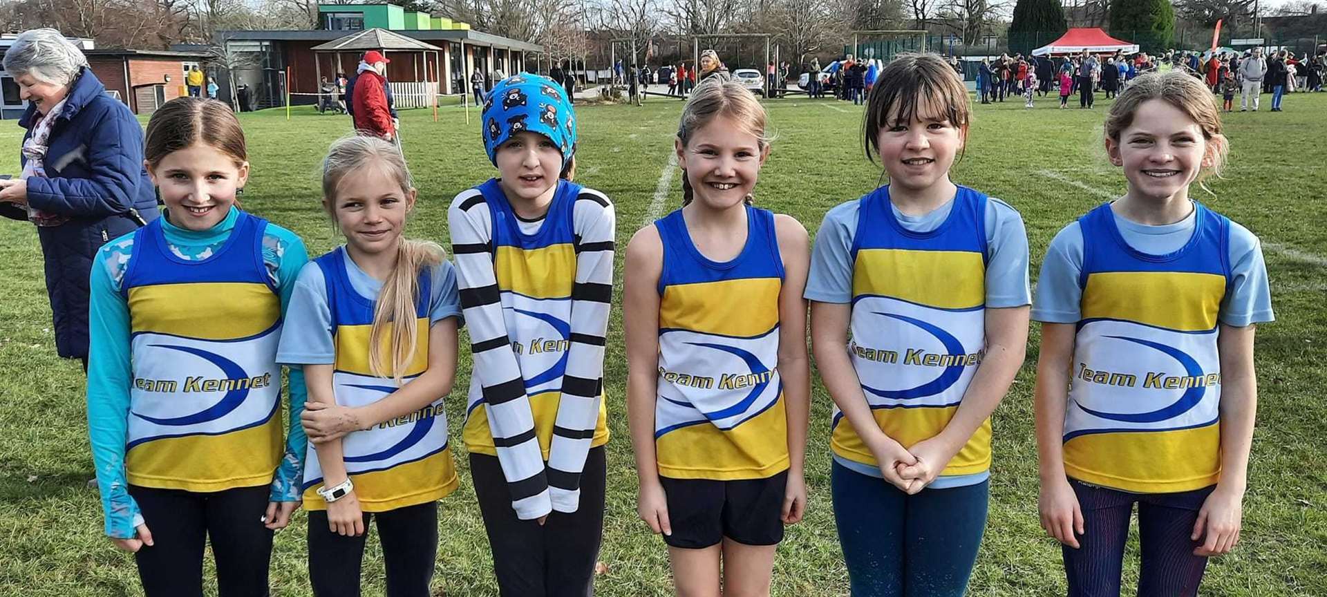 The under-11 girls, winners