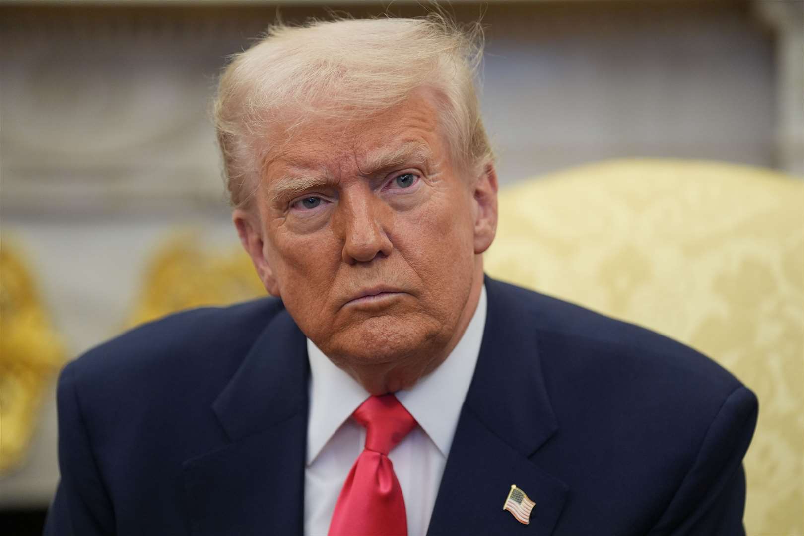 US President Donald Trump suggested a date for September was being set for his visit to the UK (Niall Carson/PA)