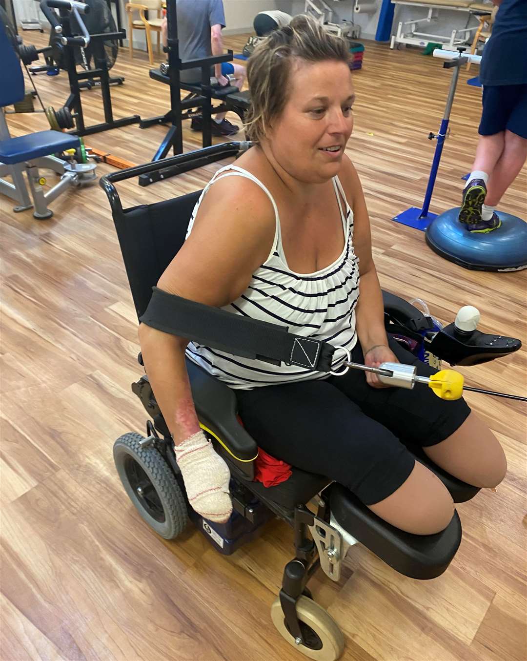 Beth during her rehabilitation