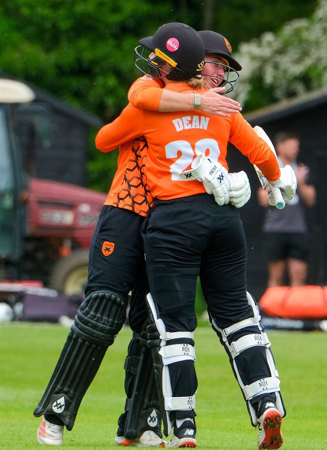 Vipers celebrate starting their Charlotte Edwards Cup title defence with a win