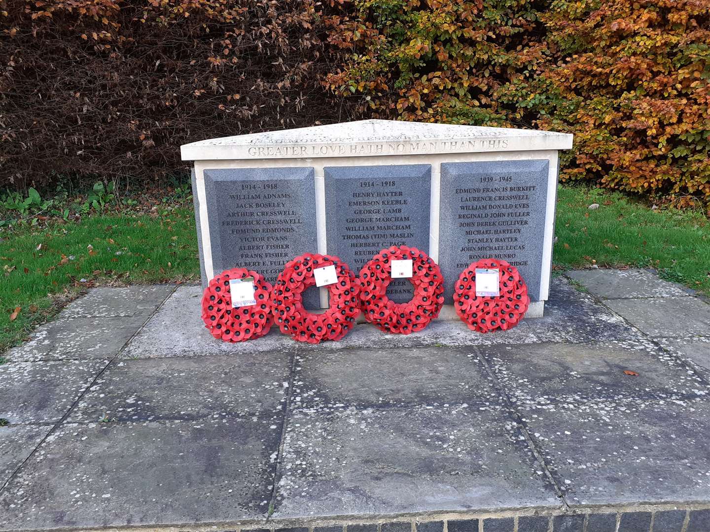Basildon Church Remembrance service