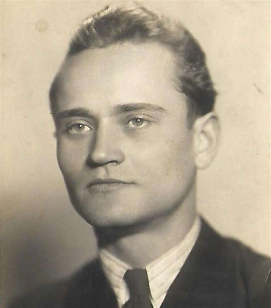 Mirek Gosney’s great-grandfather, Mirek Jeřábek, pictured in the 1940s