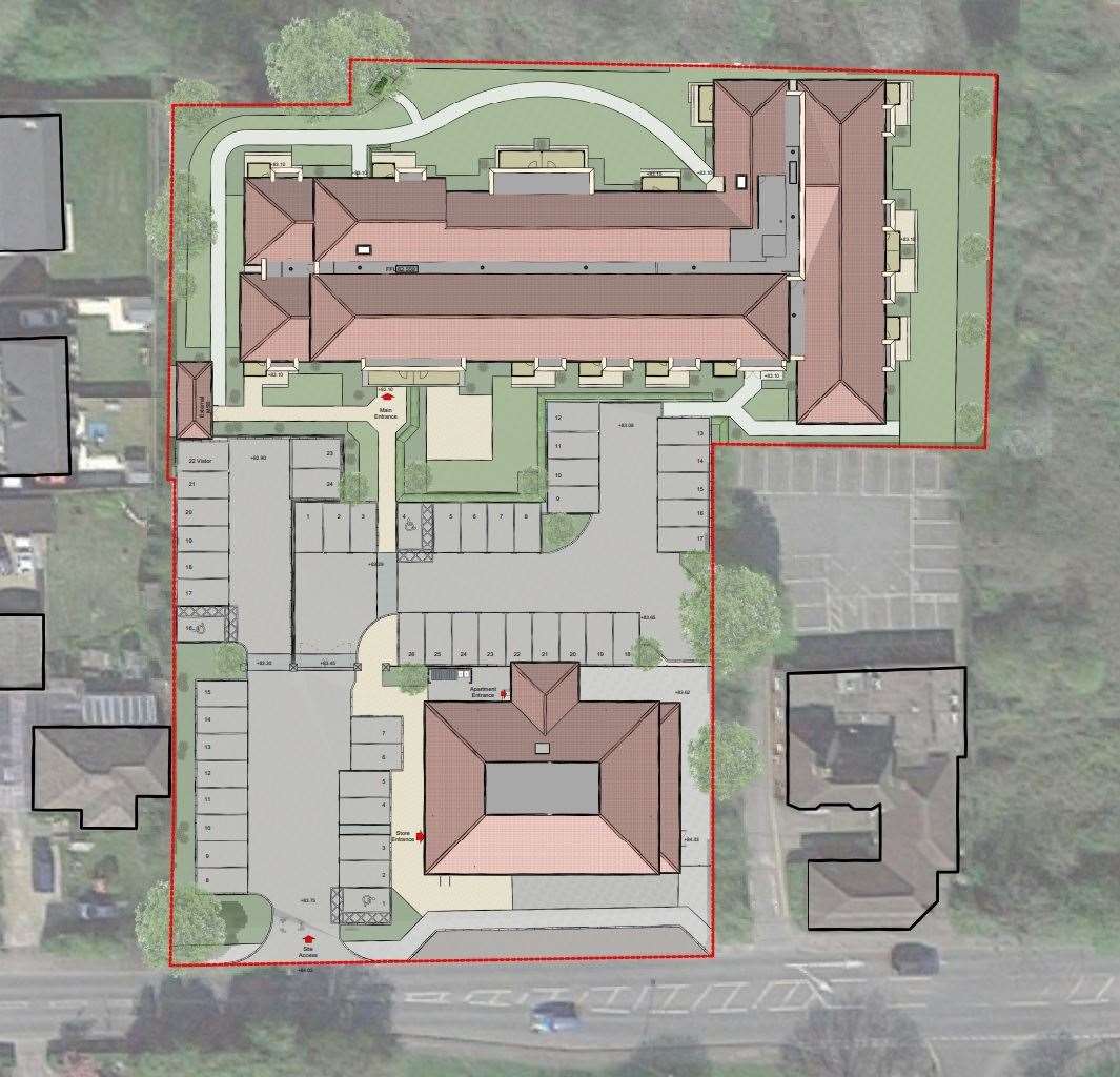 The retirement flats in Tadley. (49282366)