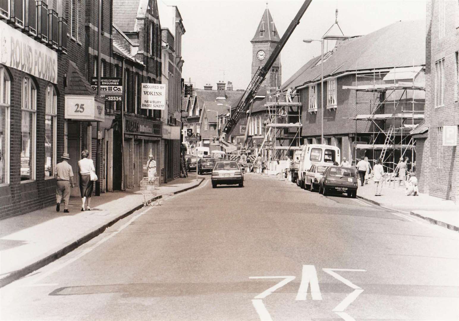 With all the debate over the future of the Kennet Centre and proposed Eagle Quarter, here’s a look back at how it all began. This picture shows work being carried out on the shopping centre along Bartholomew Street in 1989.