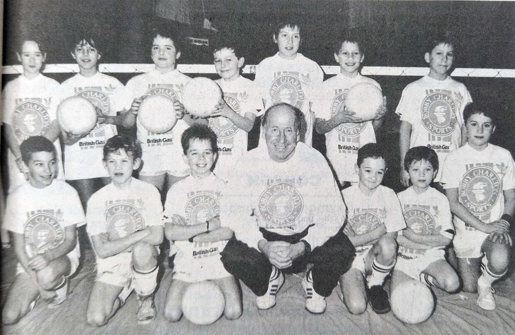 World Cup hero Bobbie Charlton brought his sports school to the Northcroft centre in 1990. He gave a coaching session to a group of local children and said: “We’re not the children’s teachers at the school, we’re their pals.” The children were third and fourth year pupils from St Nicolas and Robert Sandilands Junior Schools, including two girls from Robert Sandilands, Grace Palmer and Charlotte Watts