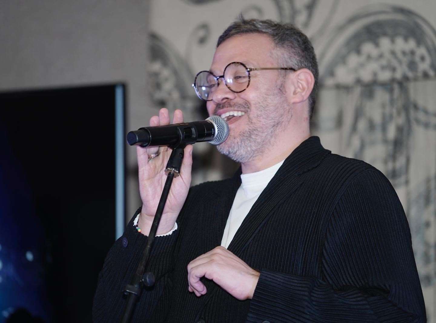 Will Young at the Newbury Soup Kitchen event