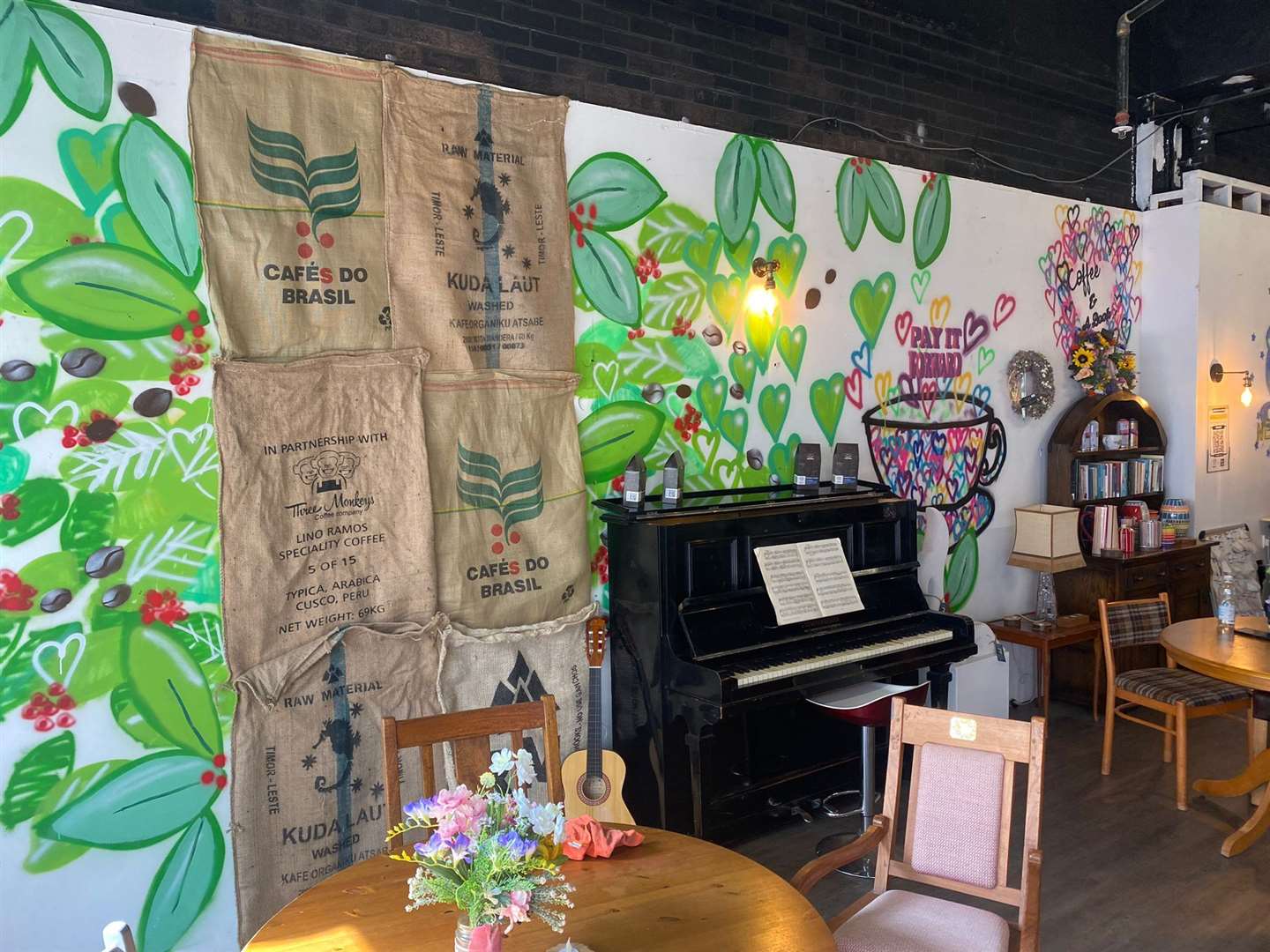 Max managed to transform the vacant retail unit into a vibrant café using a budget of only £300 in just 30 days