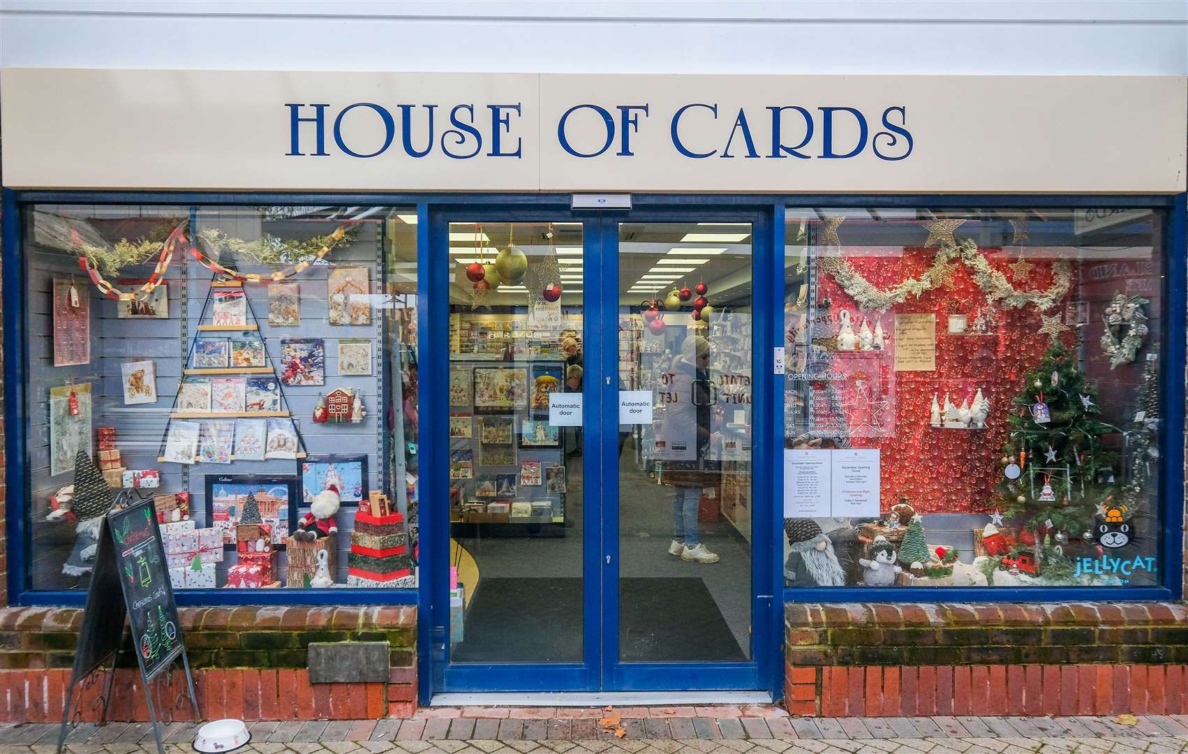 House of Cards in the Kingsland Centre, four-time winner of the NWN's Thatcham Best Dressed Christmas Window Competition