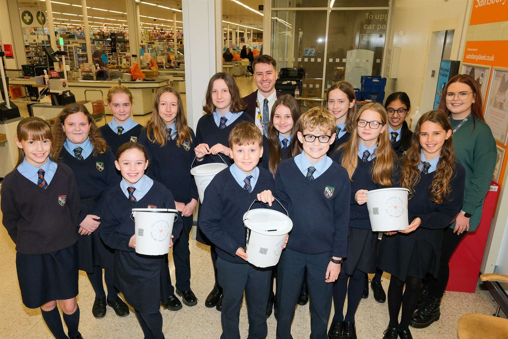 Kennet School collecting money for the NWN Over 80's Parcel Fund