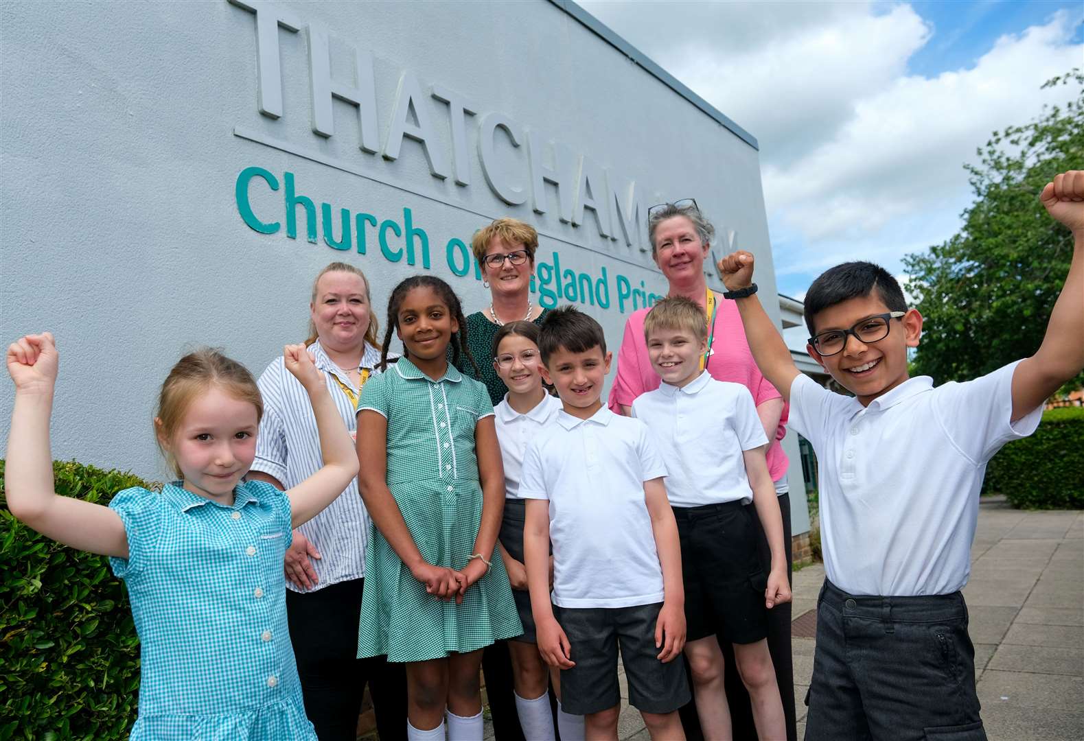 Thatcham Park staff and pupils celebrate their achievement