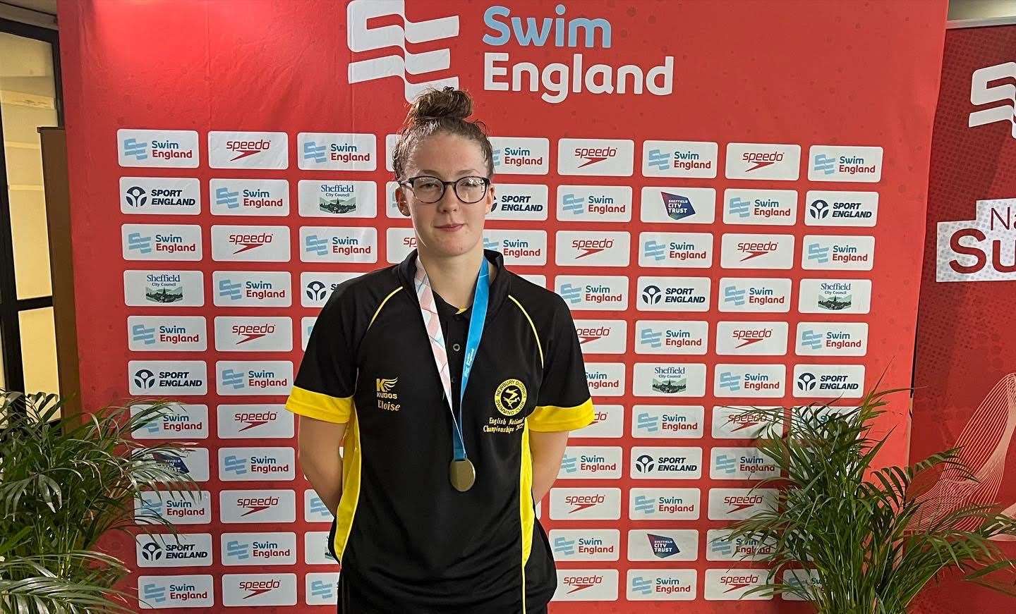 Eloise Wade - national champion at 50m breaststroke in the 16 year age group