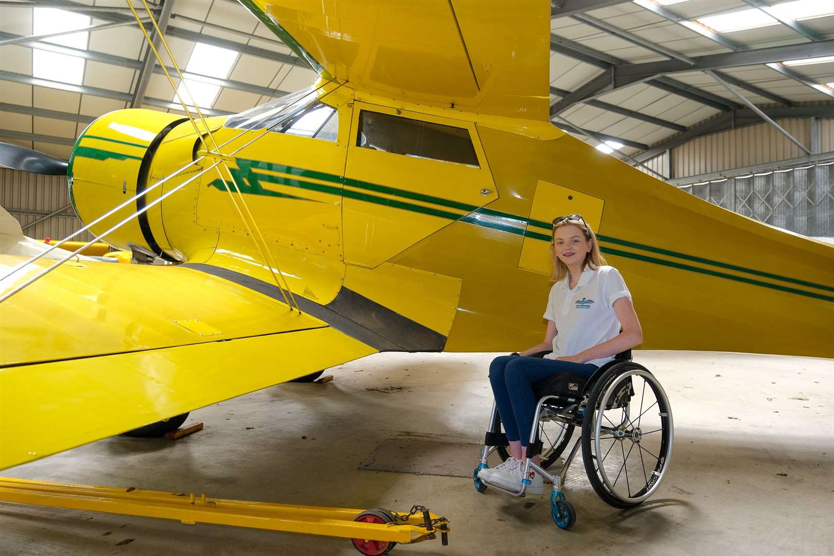 Abi Evans at Popham Airfield