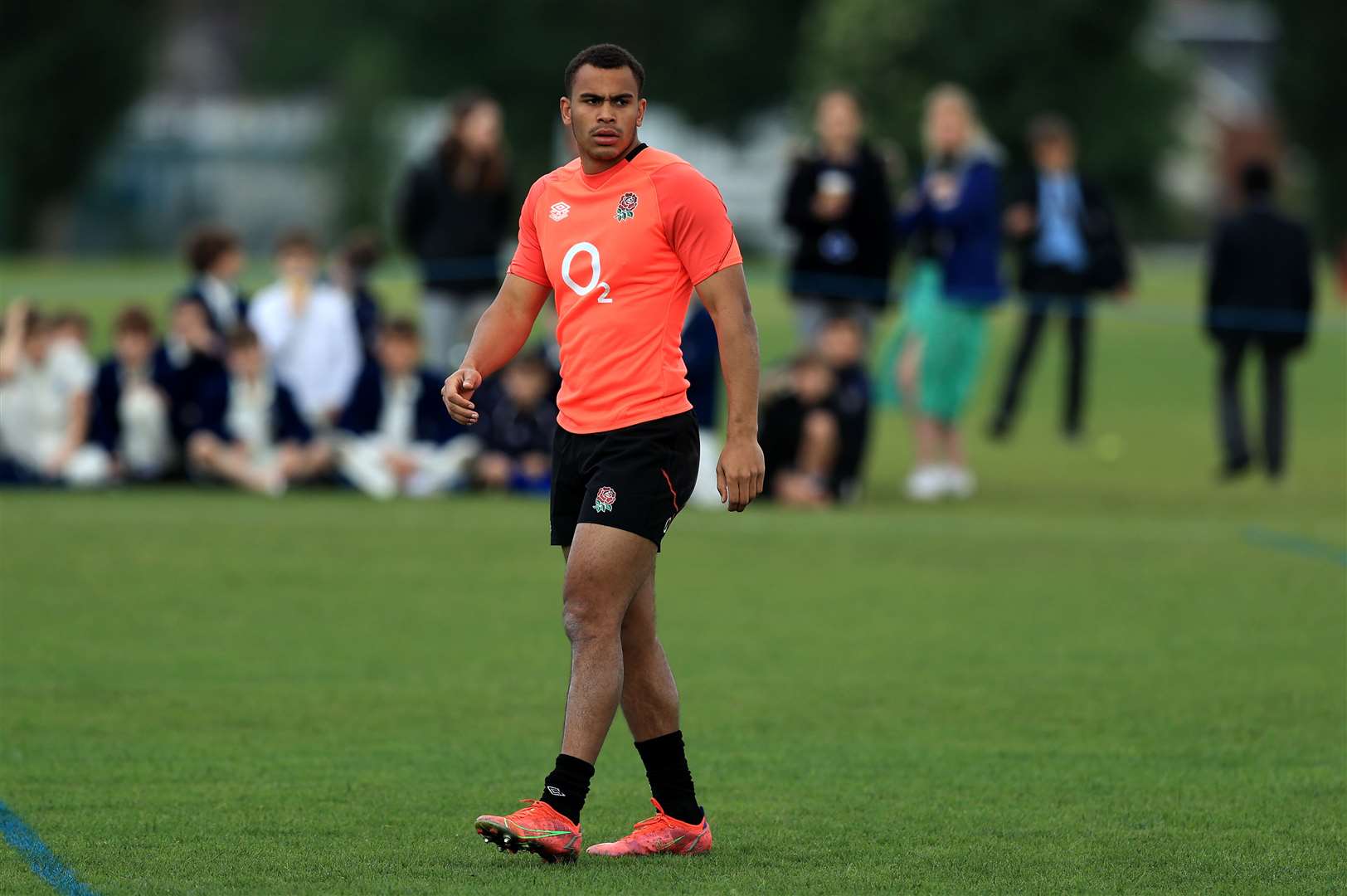 Will Joseph with England. The RFU Collection via Getty Images