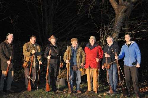 Wassail musketeers, picture Geoff Fletcher