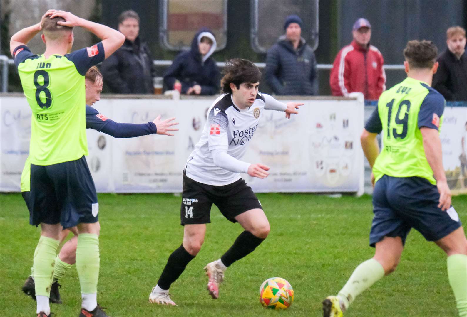 Goalscorer Elis Watts bamboozles the opposition. Pictures by Phil Cannings
