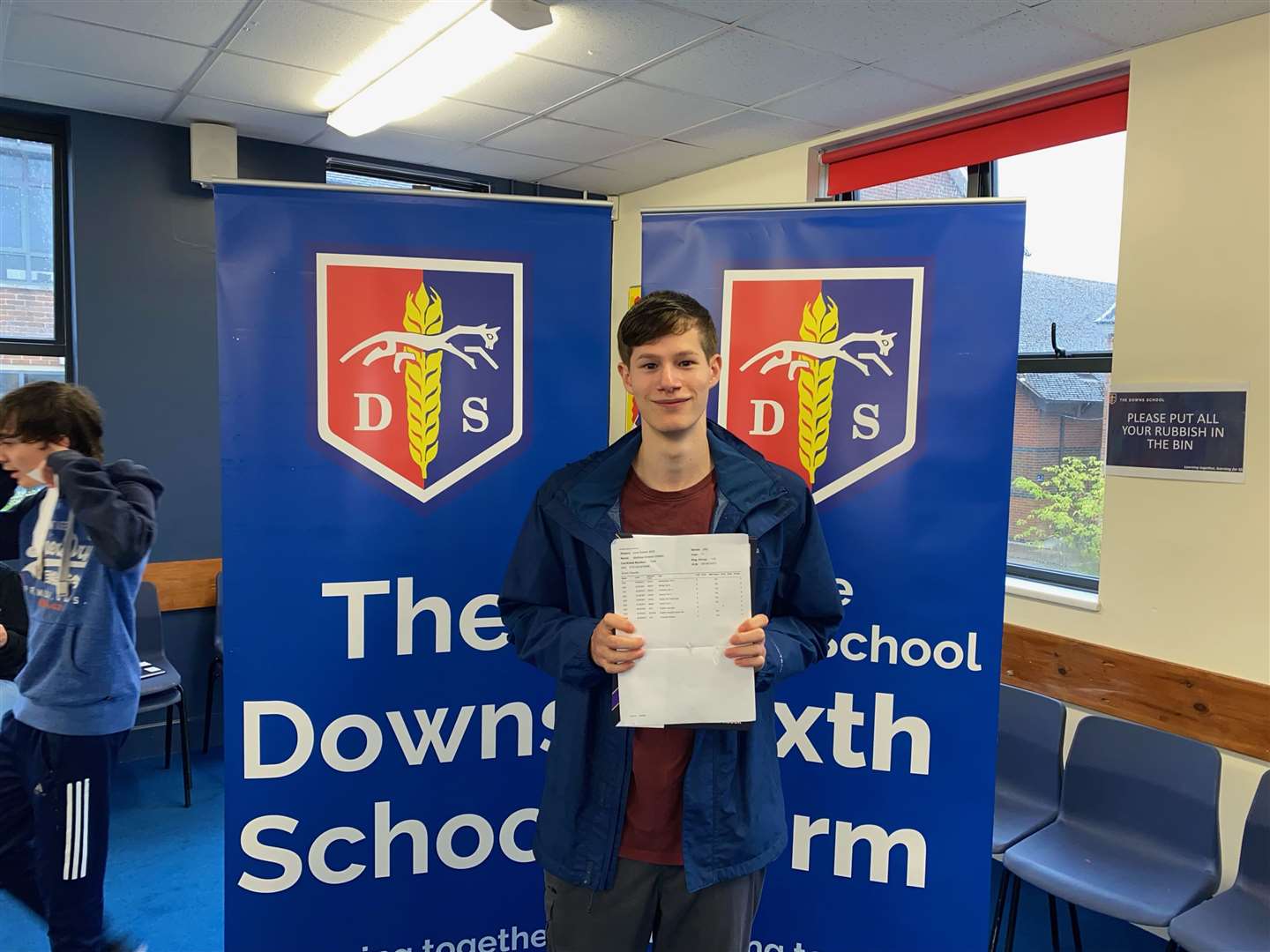 Students at The Downs School celebrating their GCSE results (58882113)