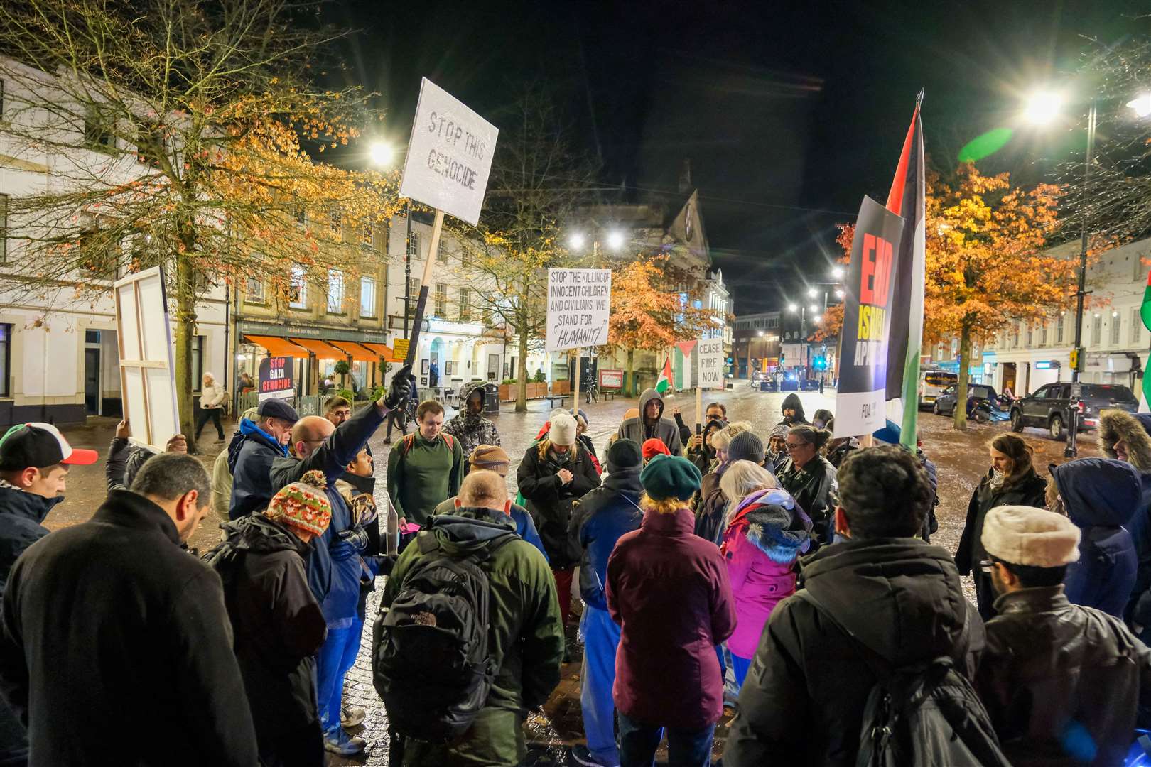 A silent peace vigil is being held in Newbury each week